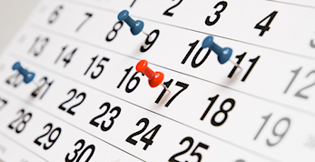 Treningskalender høstsemester 2017